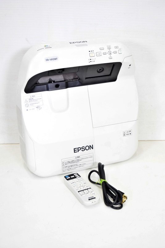 EPSON/エプソン 3100lm 超短焦点プロジェクター□EB-1410WT ランプ使用2434/0時間 中古【訳あり】の画像1