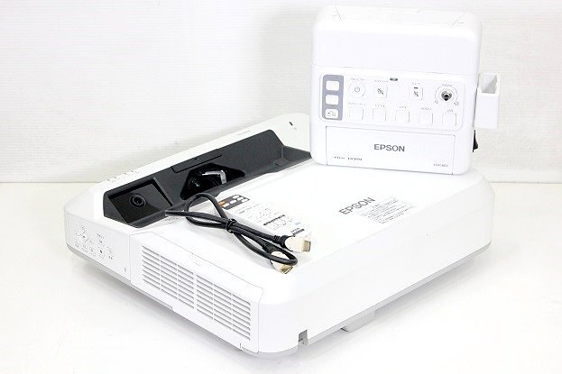 EPSON/エプソン 3800lm プロジェクター + インターフェースボックス●EB-696UT + ELPCB02 ランプ使用13/56時間 中古【訳あり品】の画像1