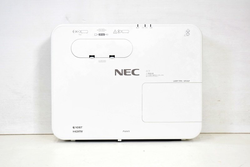 NEC 6000lm プロジェクター□NP-P604XJL ランプ使用254時間 中古_画像5