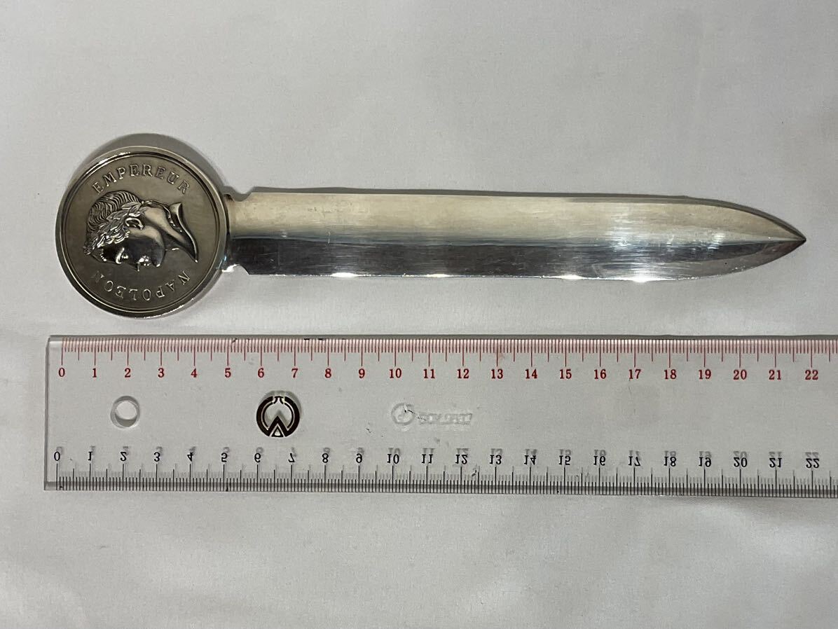  письмо устройство открывания нож для бумаги серебряный Ag100% Napoleon 