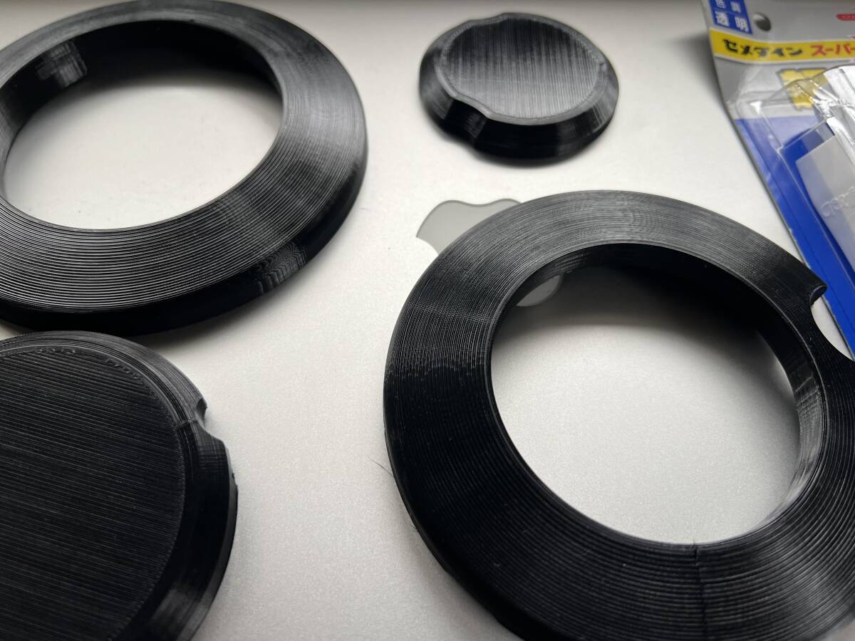 トリッカー セロー クランクケースガード左右セット （黒）3Dプリンター製 材質TPU エンジンガードの画像2