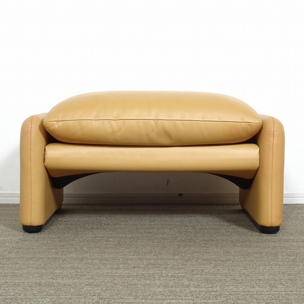 ★SELUNO★モデルハウス展示良品 Cassina カッシーナ 675 MARALUNGA マラルンガ オットマン FX本革 50万 #アルフレックスB&Bミノッティ_画像4