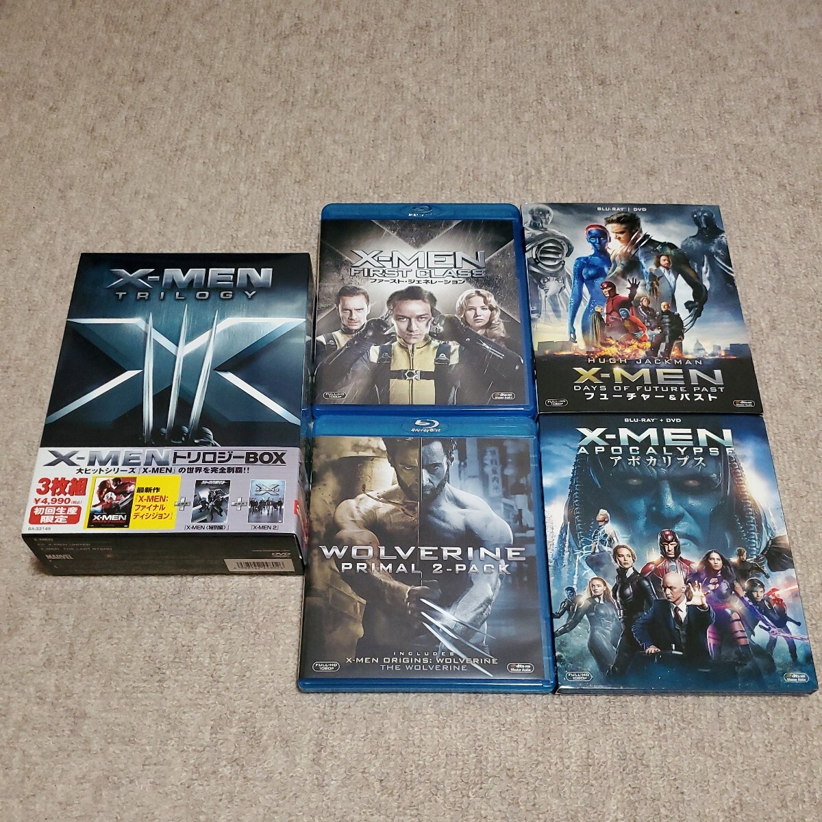 洋画　Blu-ray Disc　X-MEN　5本セット_画像1