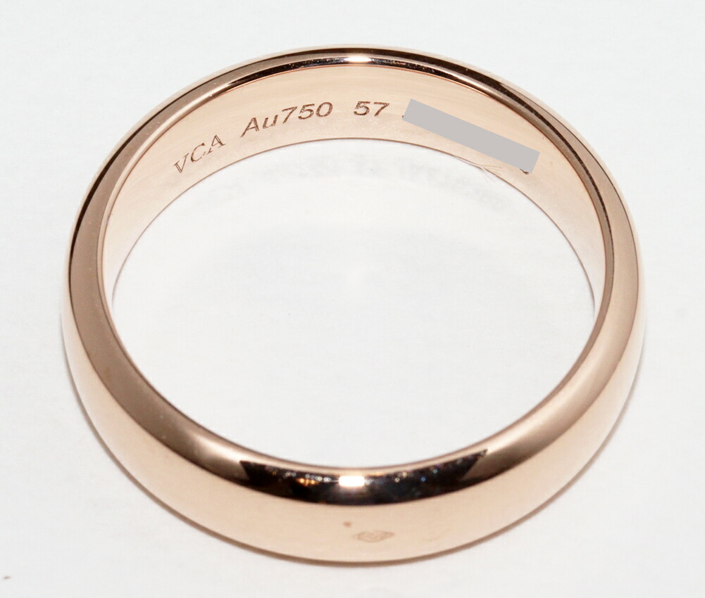  Van Cleef & Arpels ring K18PG toe Jules wedding ring width 4.9 millimeter 