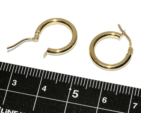  hoop earrings K18YG