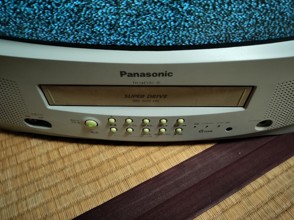 Panasonic パナソニック テレビデオ TH-14EV50 リモコン付き ブラウン管テレビ ビデオ内蔵型テレビの画像2