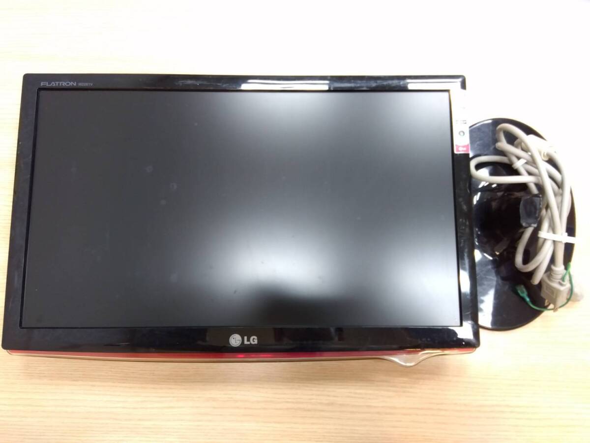 【ジャンク】LG FLATRON W2261VT 液晶モニター 22型 ディスプレイ スタンド破損 通電確認済の画像1