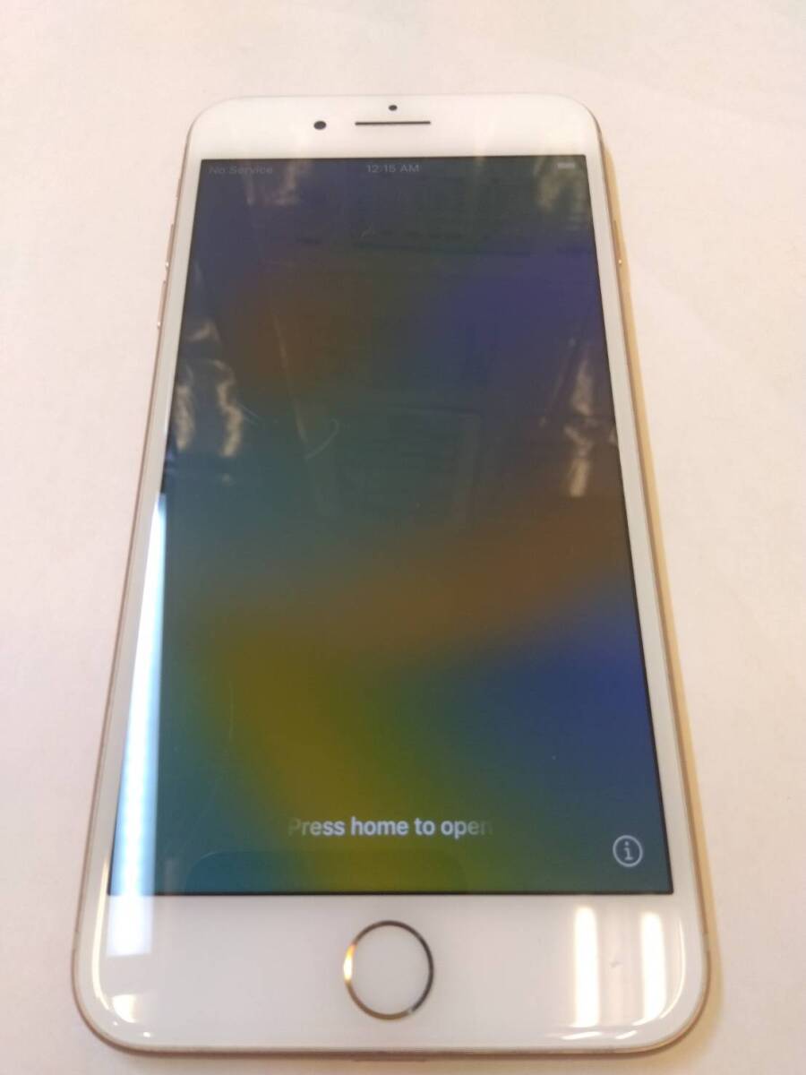 【中古品】au Apple iPhone 8 Plus 256GB MQ9Q2J/A A1898 スマートフォン ゴールドの画像1