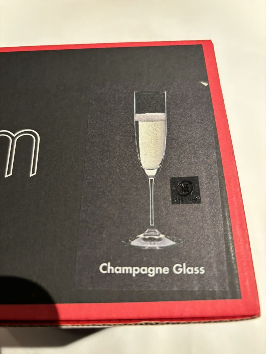 RIEDEL Lee Dell vi nom champagne glass 2 legs set flute product number 6416/8 unused goods home storage that ① Champagne glass 