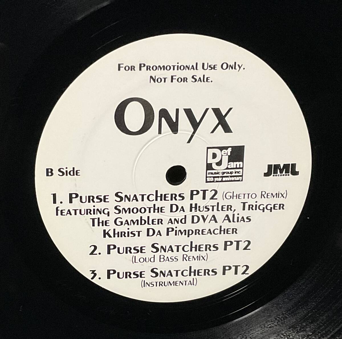 (12") Onyx - Evil Streets (Remix) / Purse Snatchers Pt.2の画像2