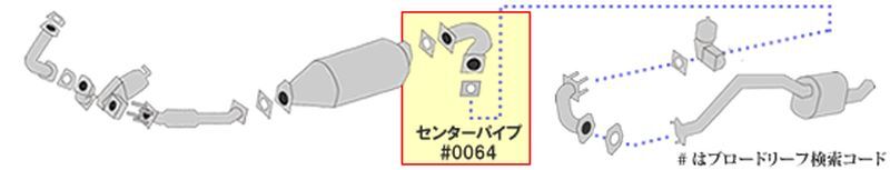 HST センターパイプ 046-207CP　アトラス AJS85 AKS85 ニッサンUD　 パイプステンレス 車検対応 純正同等_画像2