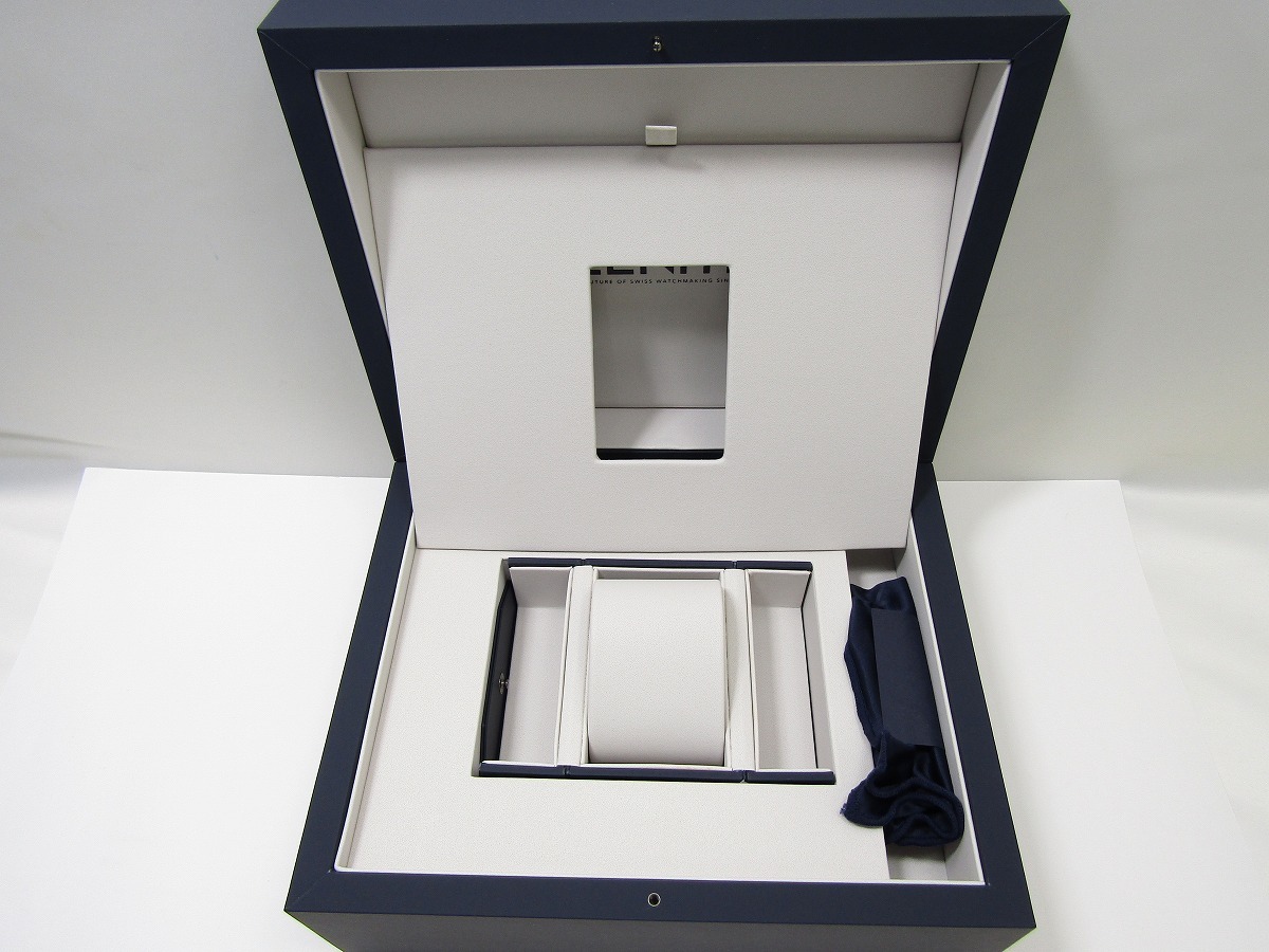 ZENITH ゼニス 腕時計用 ボックス box 箱 ネイビー 付属品 ケース 極美品 未使用品の画像4