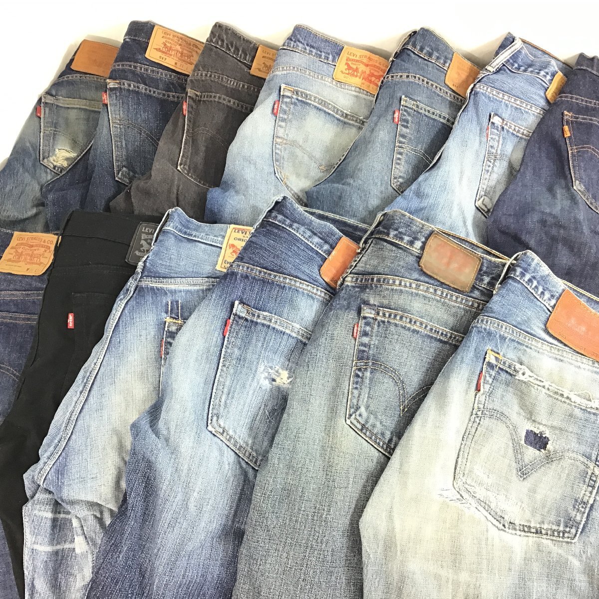 ★1円スタート★　Levi's　リーバイスなど　ボトムス　デニム　ジーパン　13点セット【同梱不可/売り切り/04-175】_画像1