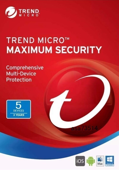 [ immediate payment support ]3 year 5 pcs English version u il s Buster k loud newest VERSION download version Trend micro (TREND MICRO) security 