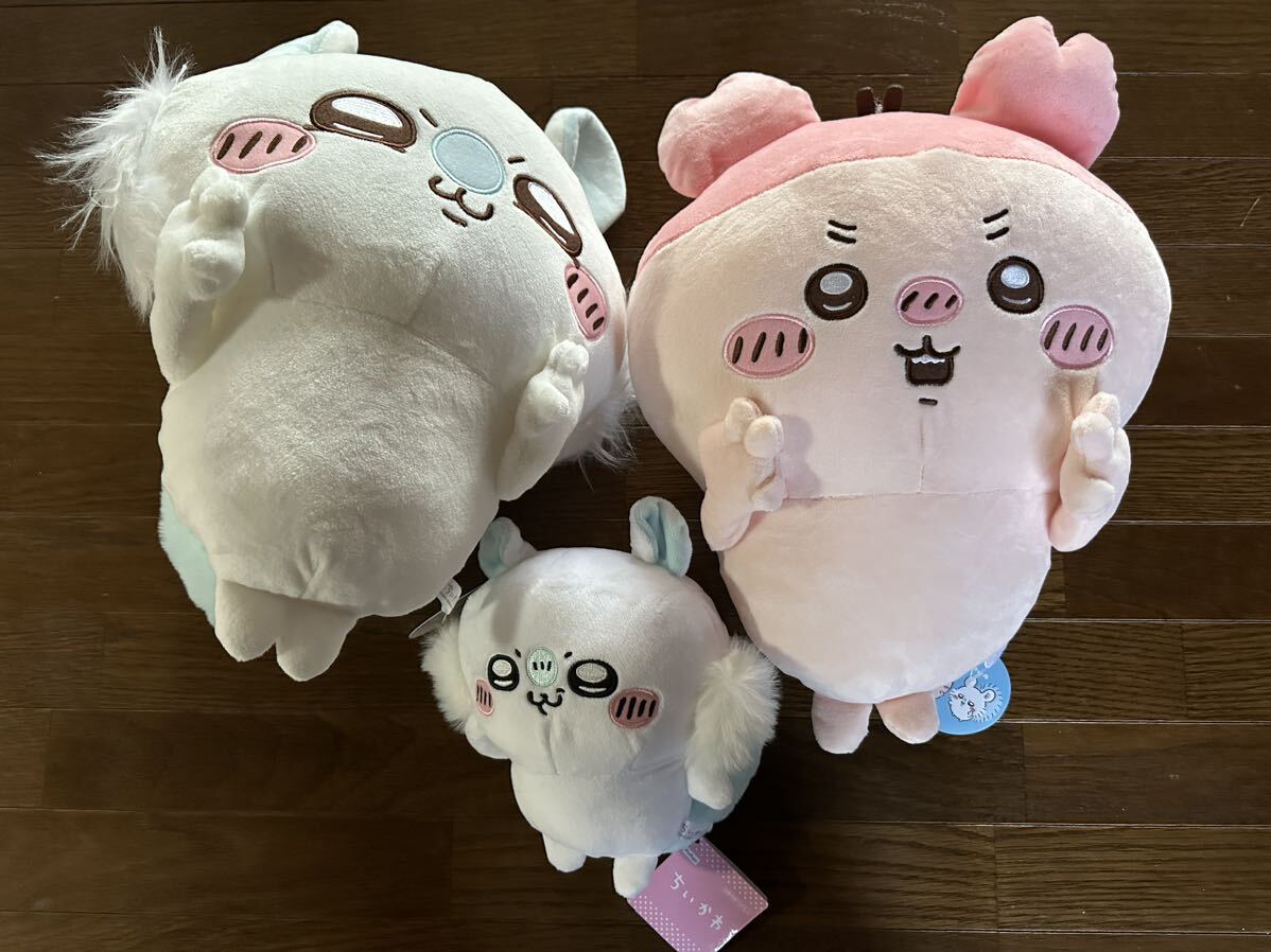 【未使用品】ちいかわ 古本屋 モモンガ BIG ぬいぐるみ ボイス付きぬいぐるみ　3つセット_画像1