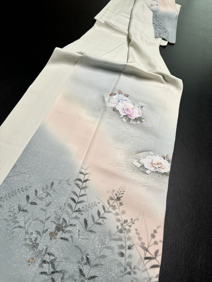 着物花水木　【正絹】訪問着のみ40点まとめ売り　友禅　刺繍　絞り　付け下げ　訪問着　着物リメイク　パッチワーク材料