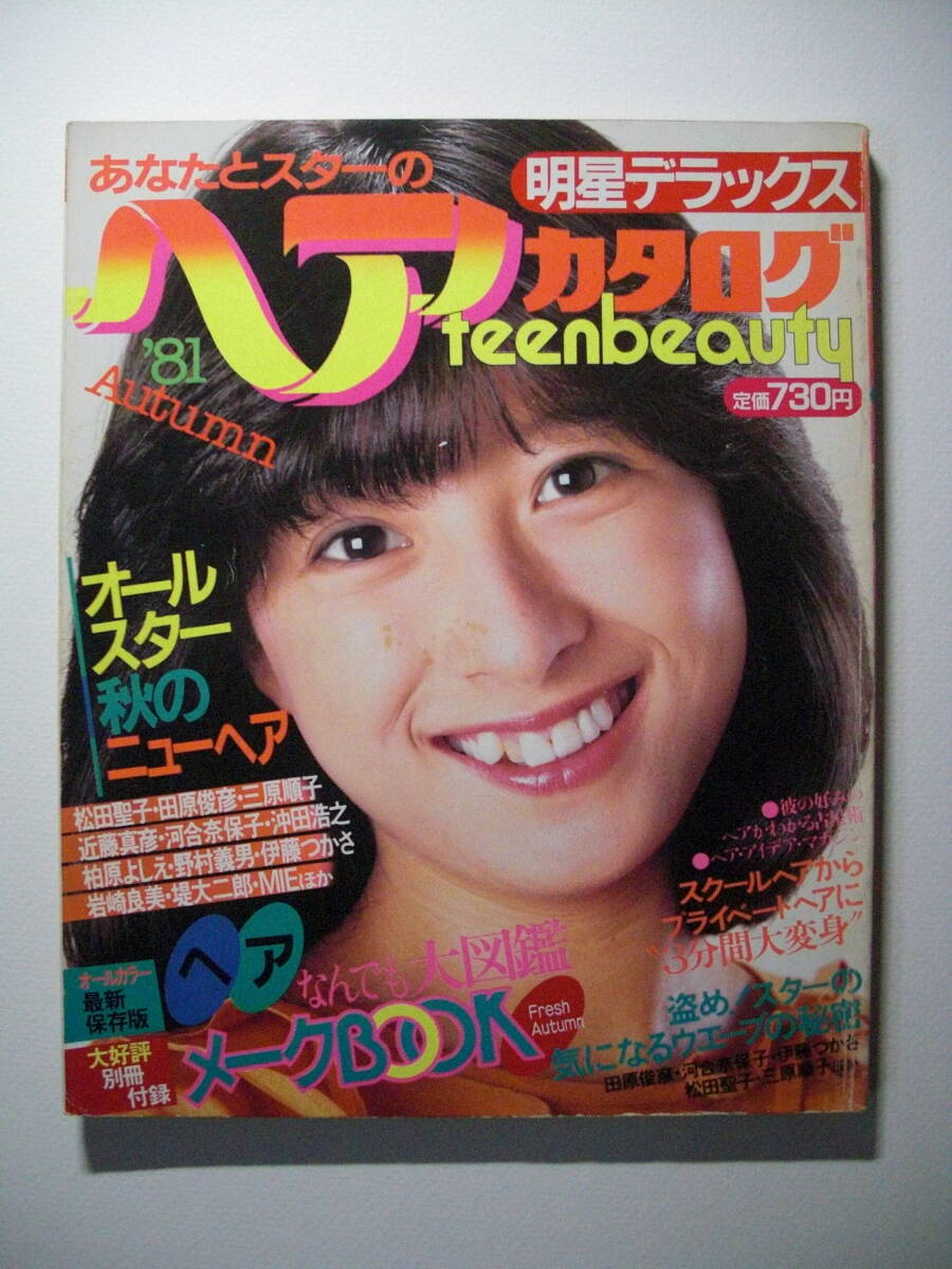 人気ブランドバ40代 Yahoo!オークション - 【明星ヘアカタログ1981年秋】河合奈保子 明星、Myojo
