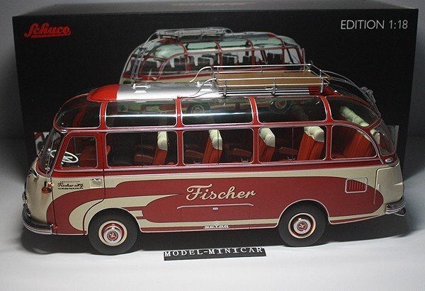 ▲超希少！ Schuco 1/18 ベンツ Setra S6 Fischer 1956 バス シュコー_画像1