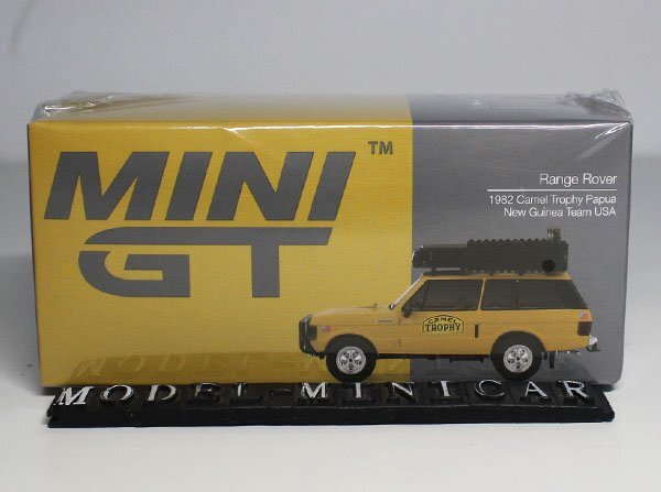 ▲超希少！MINIGT 1/64 Range Rover 1982 Camel Trophy Papua New Guinea Team USA MGT00509 新品 MINI GT TSMの画像1