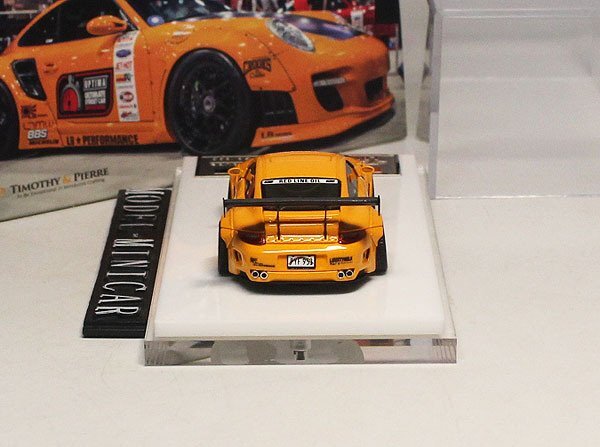 ▲入手困難！Yellow！世界限定699台！TP 1/64 ポルシェ Porsche 911 997 LBWK Liberty Walk LB Works 新品 Resin Model_画像3