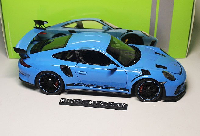 ▲入手困難！Blue！GTAutos 1/18 ポルシェ Porsche 911 991 GT3 RSの画像2