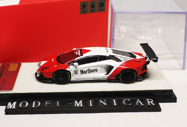 ▲入手困難！全開閉！PGM 1/64 ランボルギーニ LP700 アヴェンタドール Liberty Walk LB Works LBWK 新品 金属製の画像6