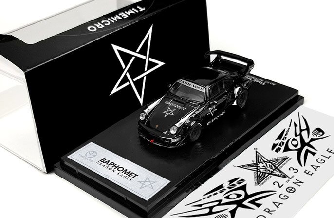 ▲入手困難！Baphomet！世界限定！TM 1/64 ポルシェ Porsche 911 964 RWB RAUH-Welt 黑 新品_画像1