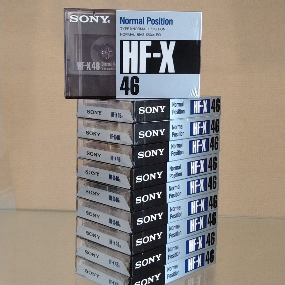 期間限定！割引価格中　新品未使用 SONY カセットテープ　HF-X46 10本セット　_画像1