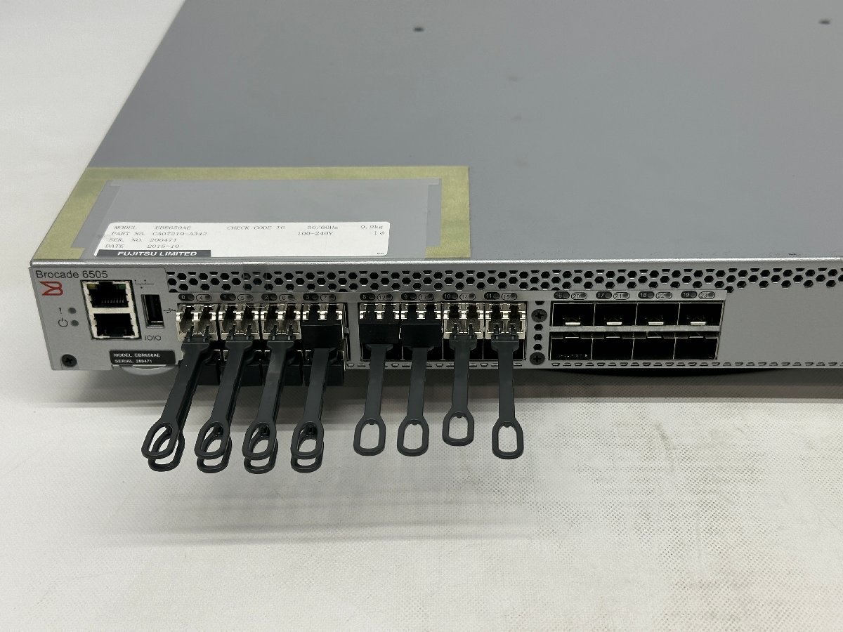 ★FUJITSU EBR650AF★Brocade 6505 FC Switch★12-Port License★初期化済み★1107-Iの画像4