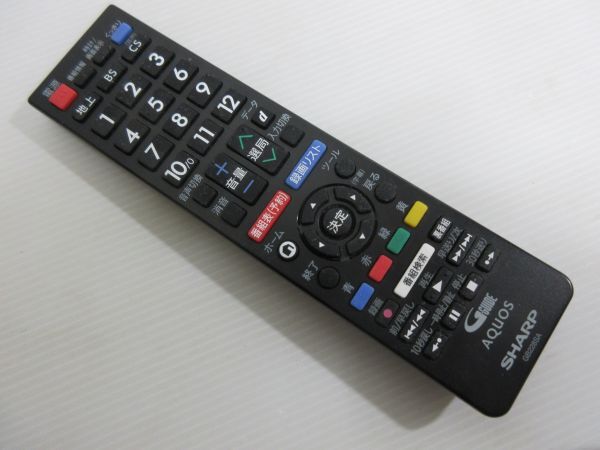 ◆SHARP シャープ AQUOS アクオス テレビリモコン TVリモコン GB228SA 動作確認済み 現状渡し..の画像1