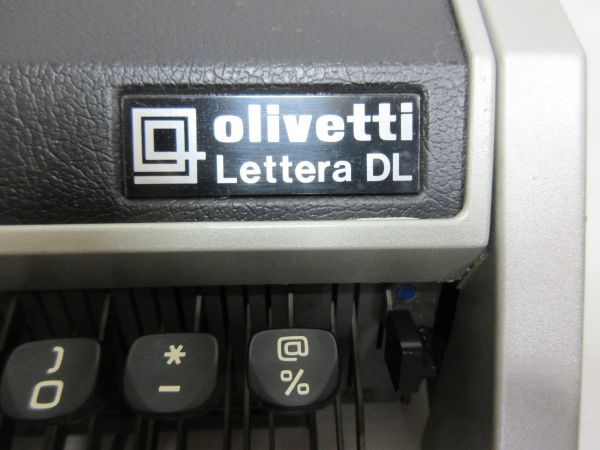 ◆Olivetti Lettera DL オリベッティ タイプライター ディスプレイ等に 動作未確認 現状渡しの画像3