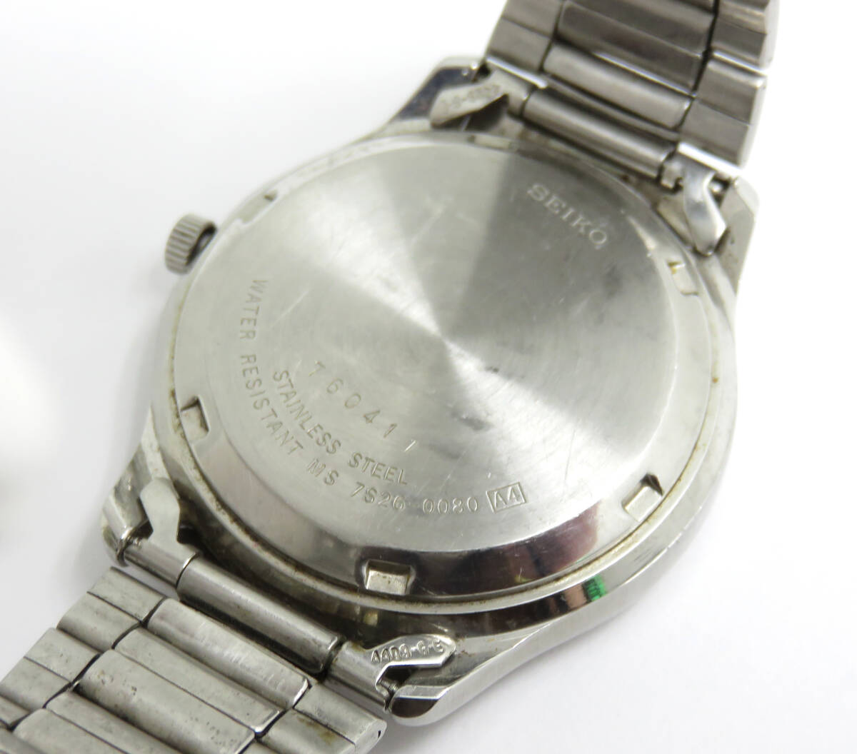 ☆SEIKO/セイコー 5 ファイブ 7S26-0080 黒文字盤 メンズ 腕時計 稼働品の画像8