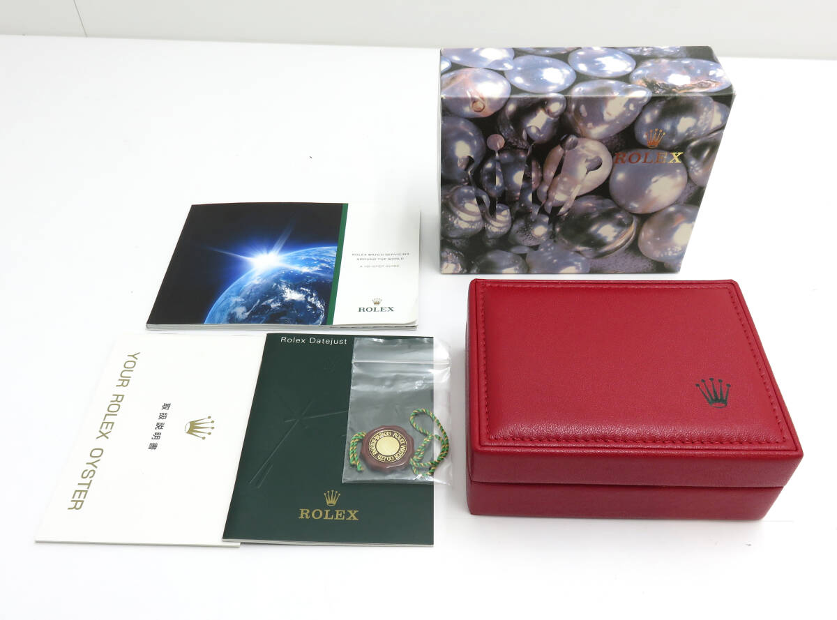 *1 jpy start *ROLEX/ Rolex original wristwatch for preservation box case red series empty box outer box pillow equipped tag owner manual booklet accessory 