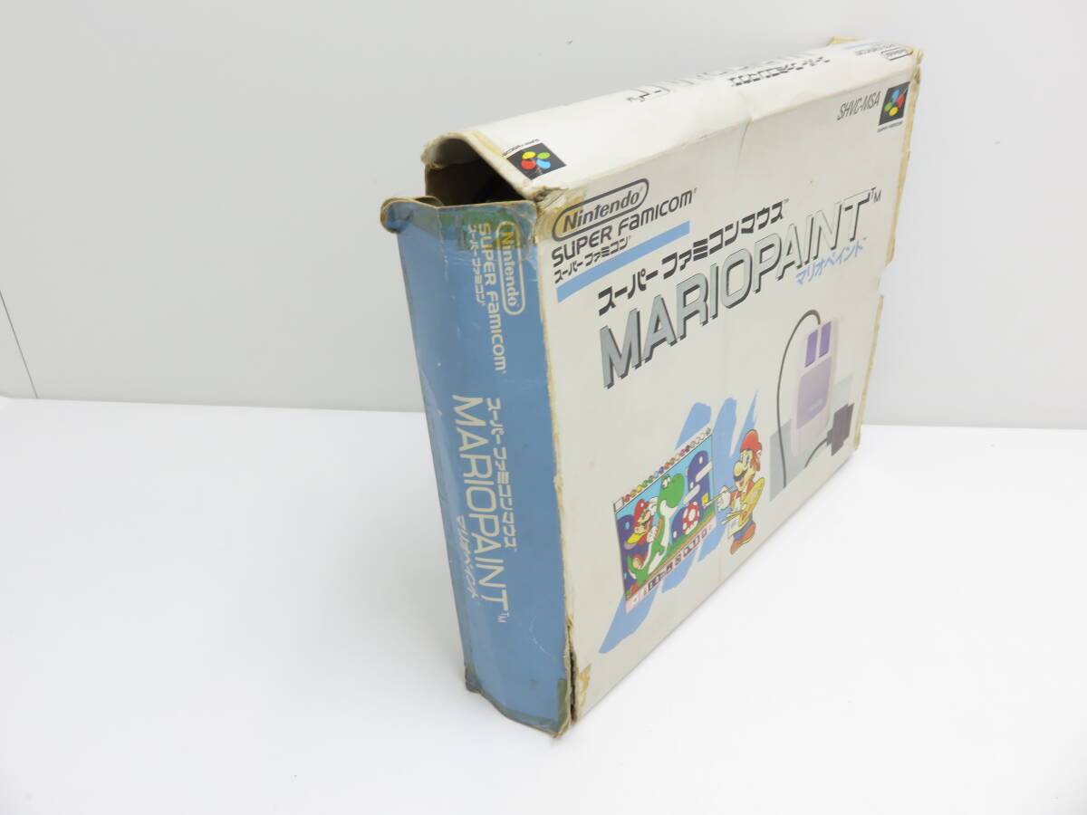 ☆中古 任天堂 スーパーファミコン マリオペイント マウス パット ソフトセット 動作未確認 ジャンク扱いの画像8