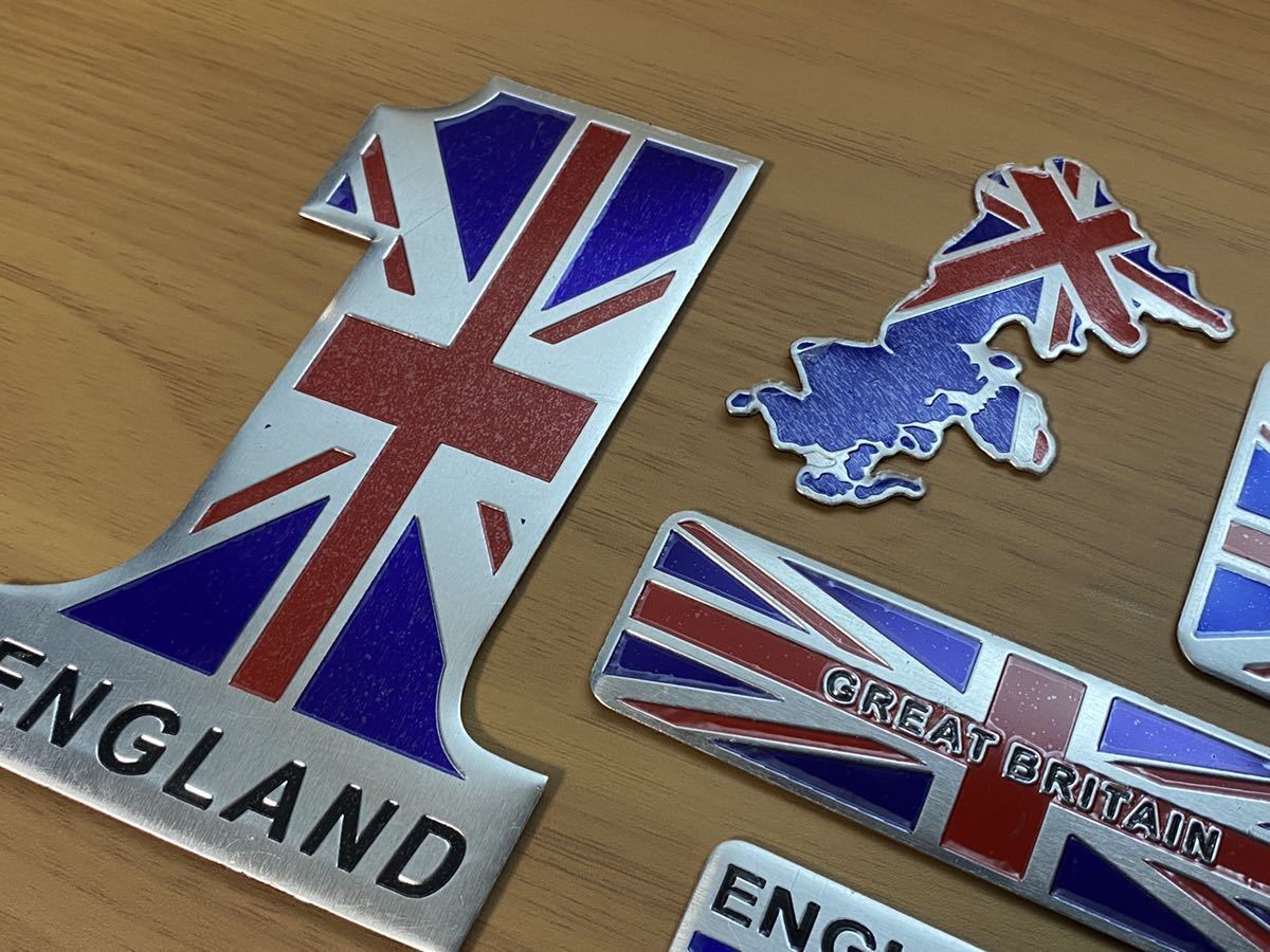 送料無料 新品 まとめて6枚 国旗 イングランド エンブレム ステッカー シール ミニ MINI ユニオンジャック U.K イギリス ランドローバー 等の画像5