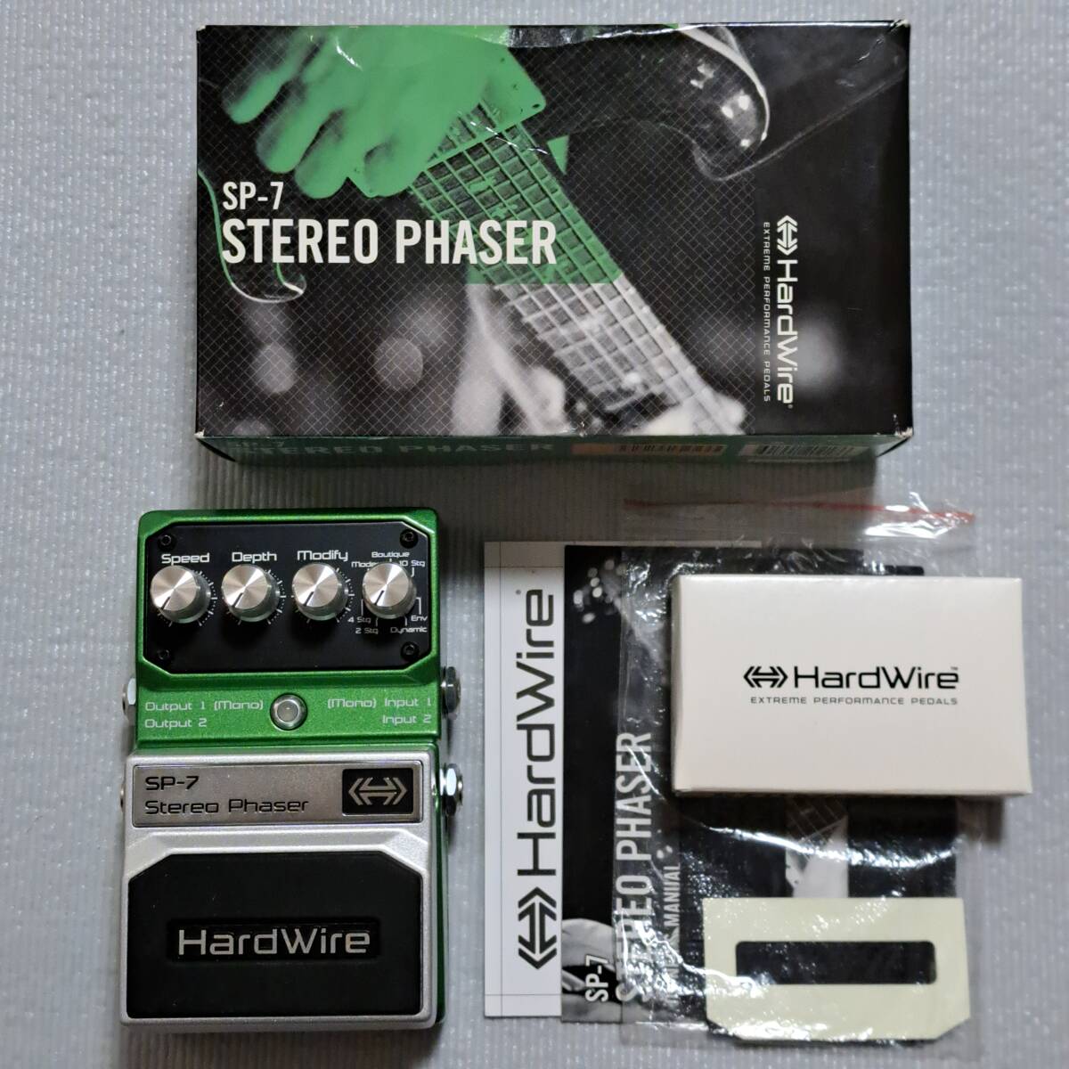 ■DigiTech HardWire SP-7 Stereo Phaser 箱付 美品 廃版 デジテック ハードワイヤ ハードワイア ステレオ フェイザー DODの画像1