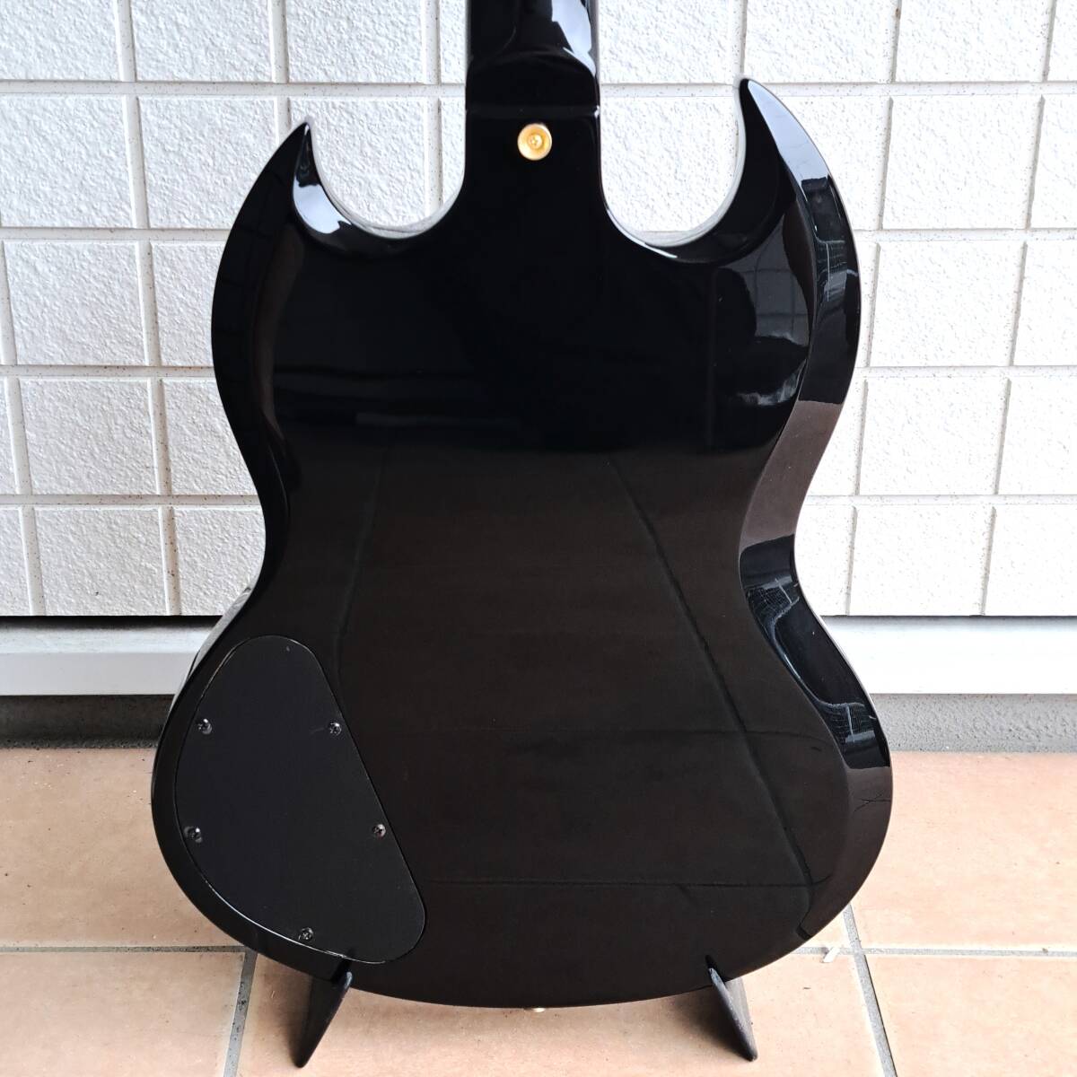 ■Bacchus BSG-3PU バッカス SG CUSTOM カスタム BLK マホガニー ボディ ネック Gibson ギブソン Epiphone エピフォン MOMOSE Deviserの画像4