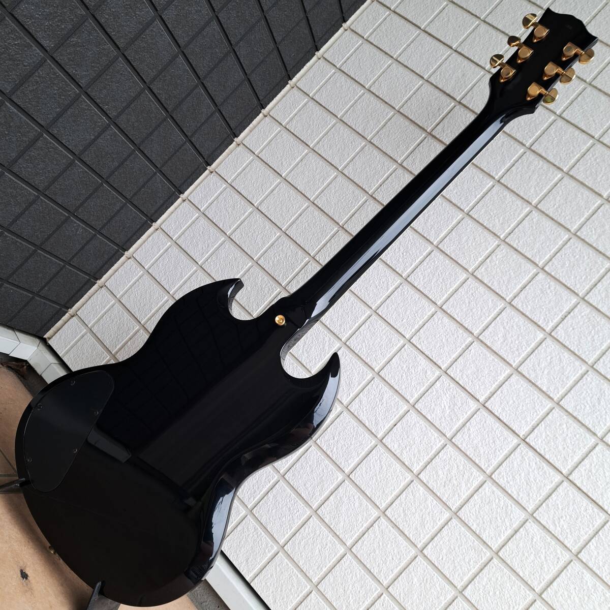 ■Bacchus BSG-3PU バッカス SG CUSTOM カスタム BLK マホガニー ボディ ネック Gibson ギブソン Epiphone エピフォン MOMOSE Deviserの画像6