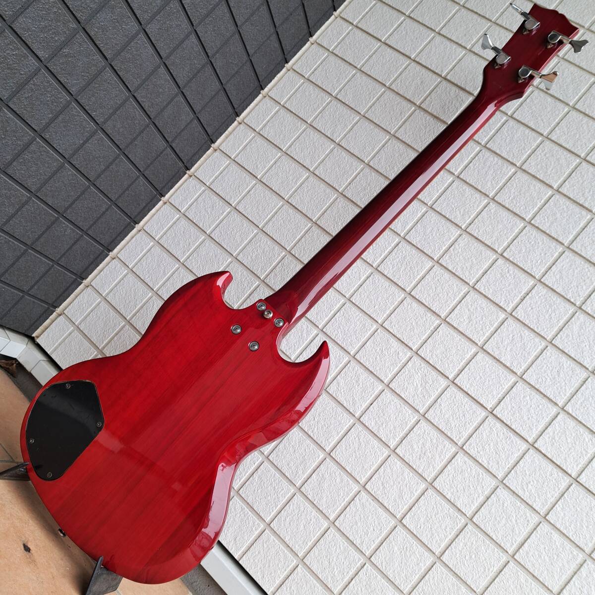 ■Tokai SG EB Bass トーカイ 東海楽器 CH Cherry Red チェリーレッド ベース Gibson ギブソン Epiphone エピフォンの画像7