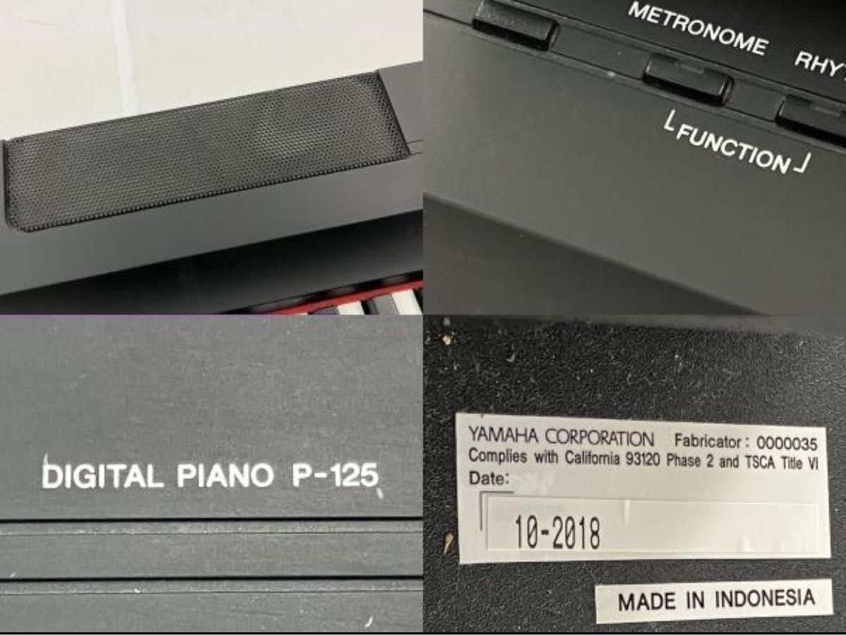 ヤマハ 電子ピアノ P-125 ペダル 取扱説明書 88鍵盤 YAMAHA ヤマハ 電子ピアノ P-125 ペダル 取扱説明書 88鍵盤 YAMAHA