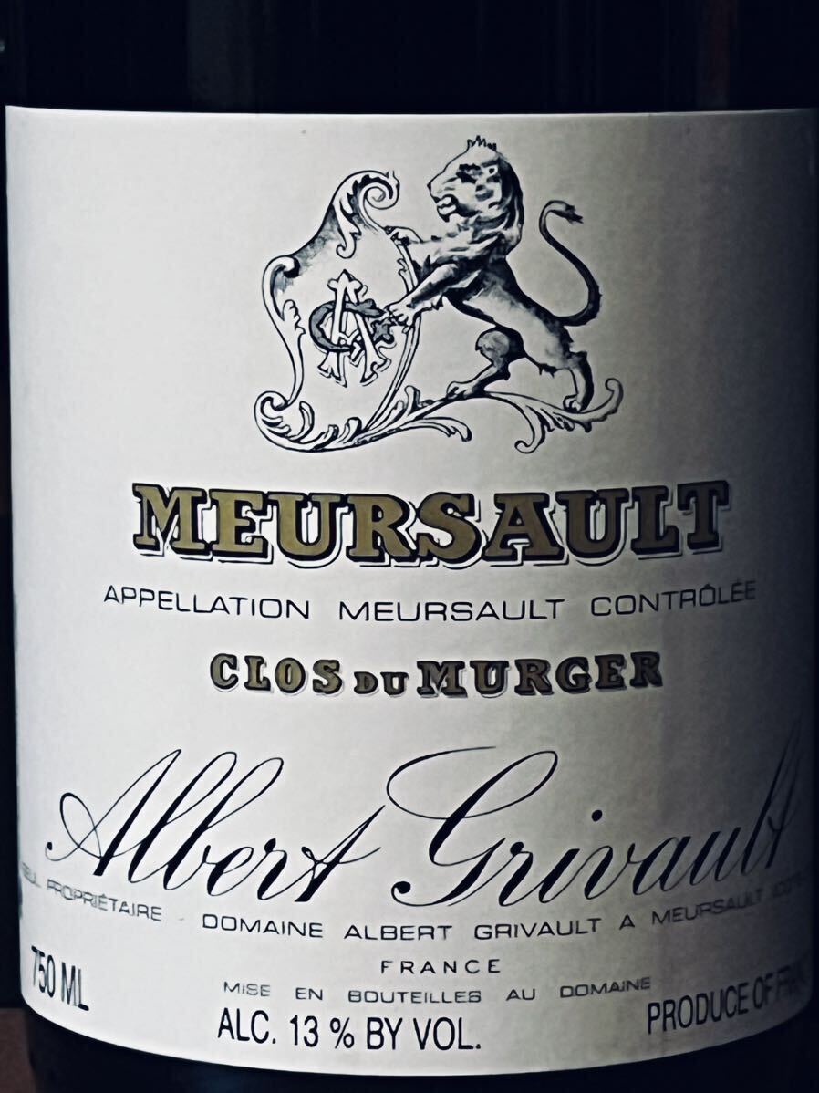 【1円スタート】アルベール グリヴォ ムルソー クロ デ ミュルジェ 2021【ALBERT GRIVAULT Meursault Clos Du Murger】の画像2