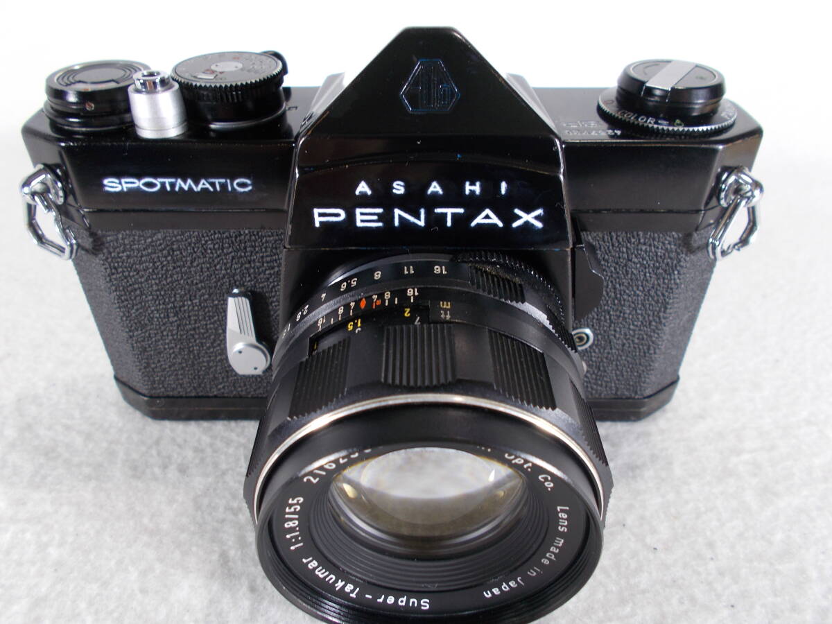フィルムカメラ 整備済 完動品　Pentax SP + レンズ f1.8　55mm A802_画像9