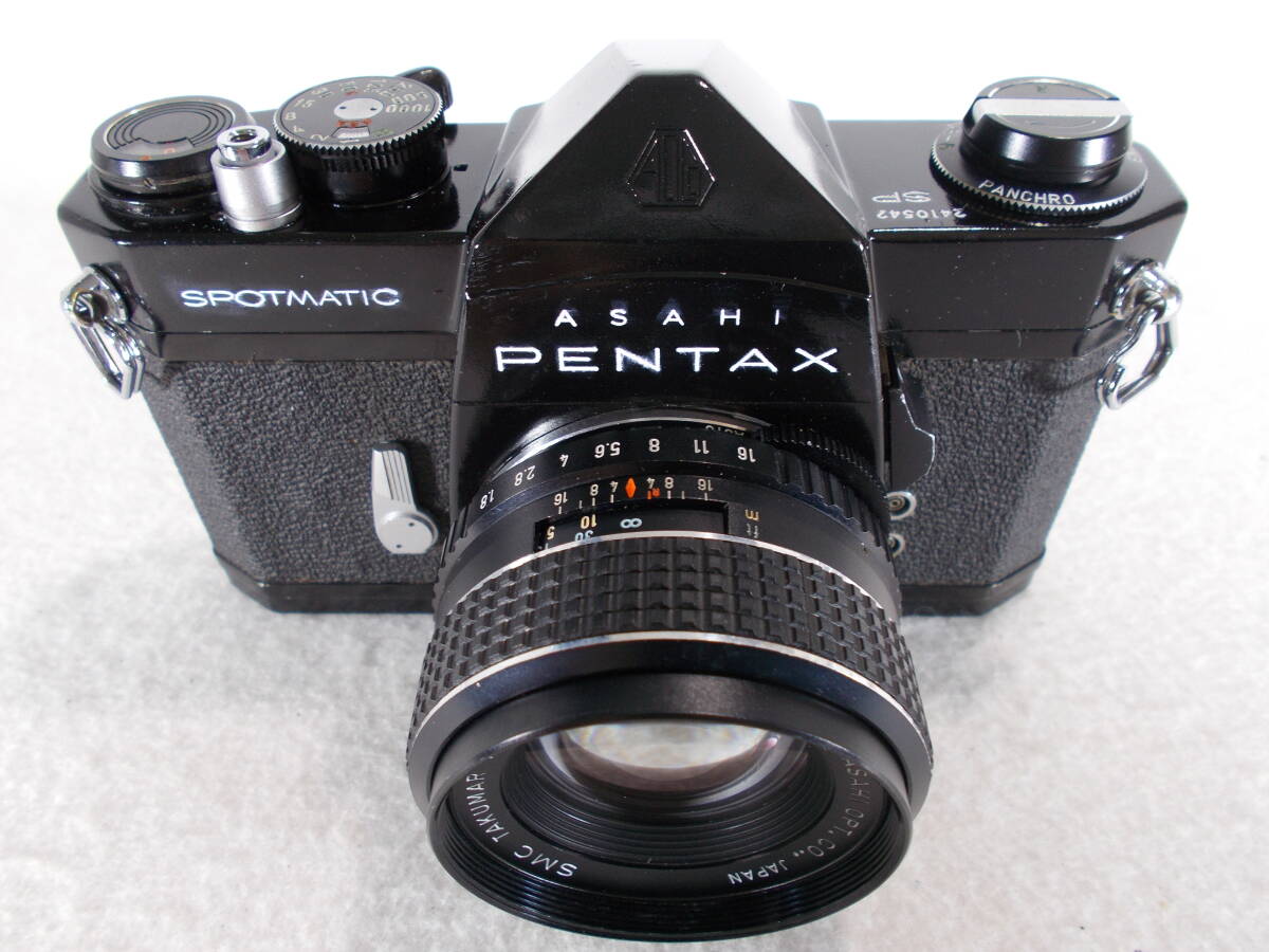 フィルムカメラ 整備済 完動品　Pentax SP + レンズ f1.8　55mm A807_画像3
