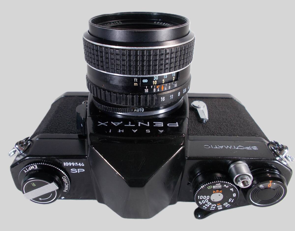 フィルムカメラ 整備済 完動品 Pentax SP + f/1.8 P815の画像2