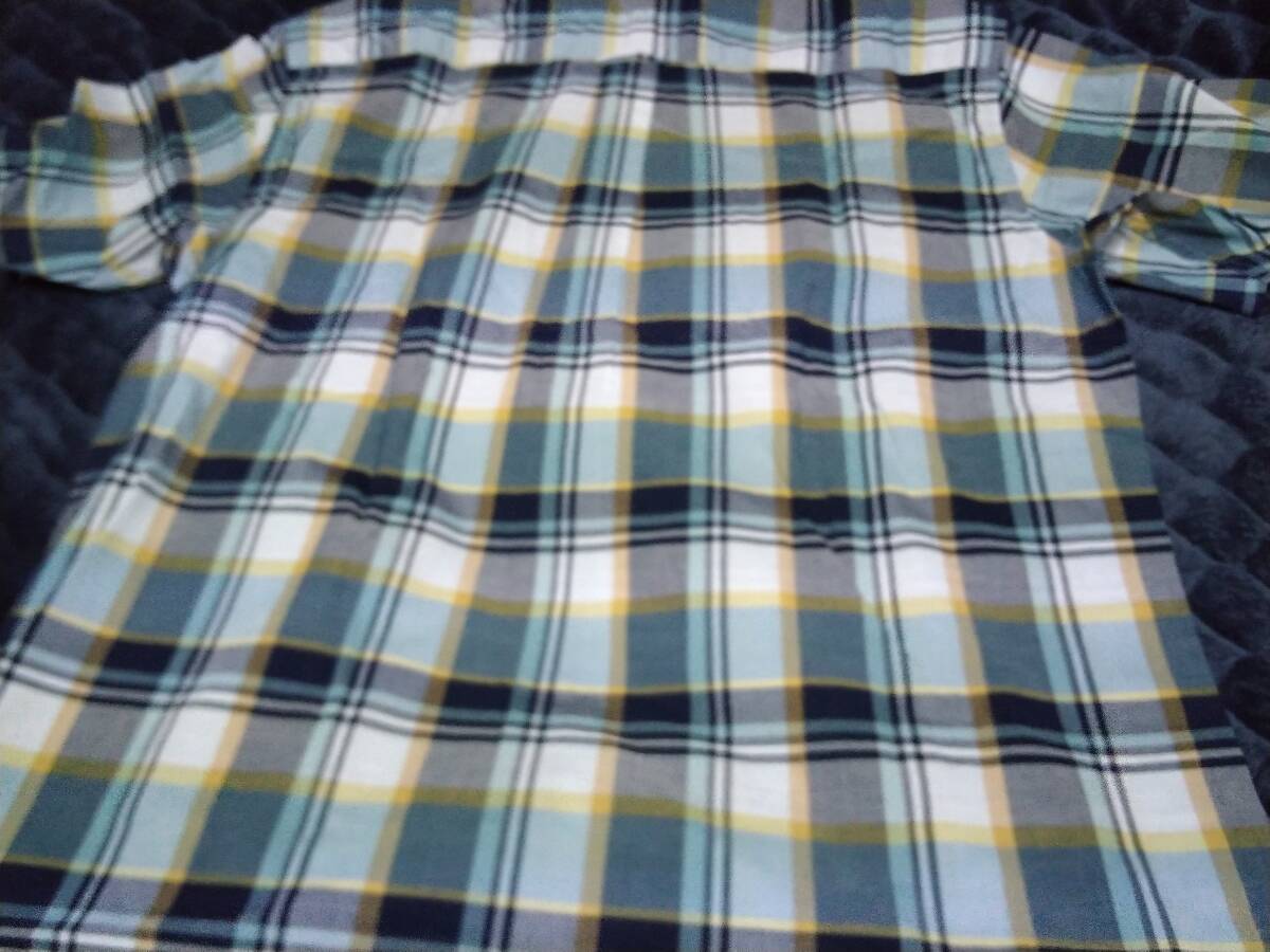 VAN JAC   半袖マドラスチェックBDシャツ サックス XL  新品未使用  アイビー トラディショナルの画像5