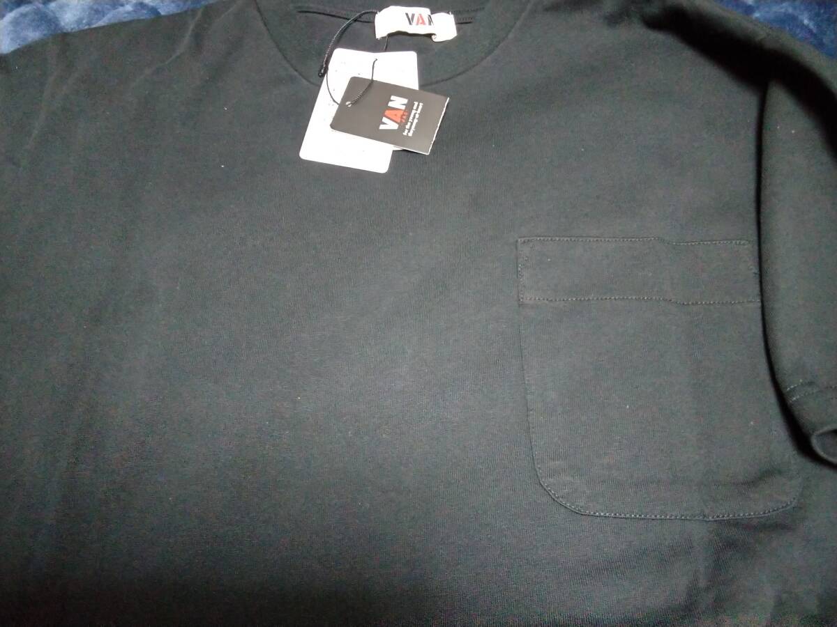 VAN JAC 　半袖4コママンガプリントTシャツ　ブラック　L　　新品未使用　アイビー トラディショナル_画像6