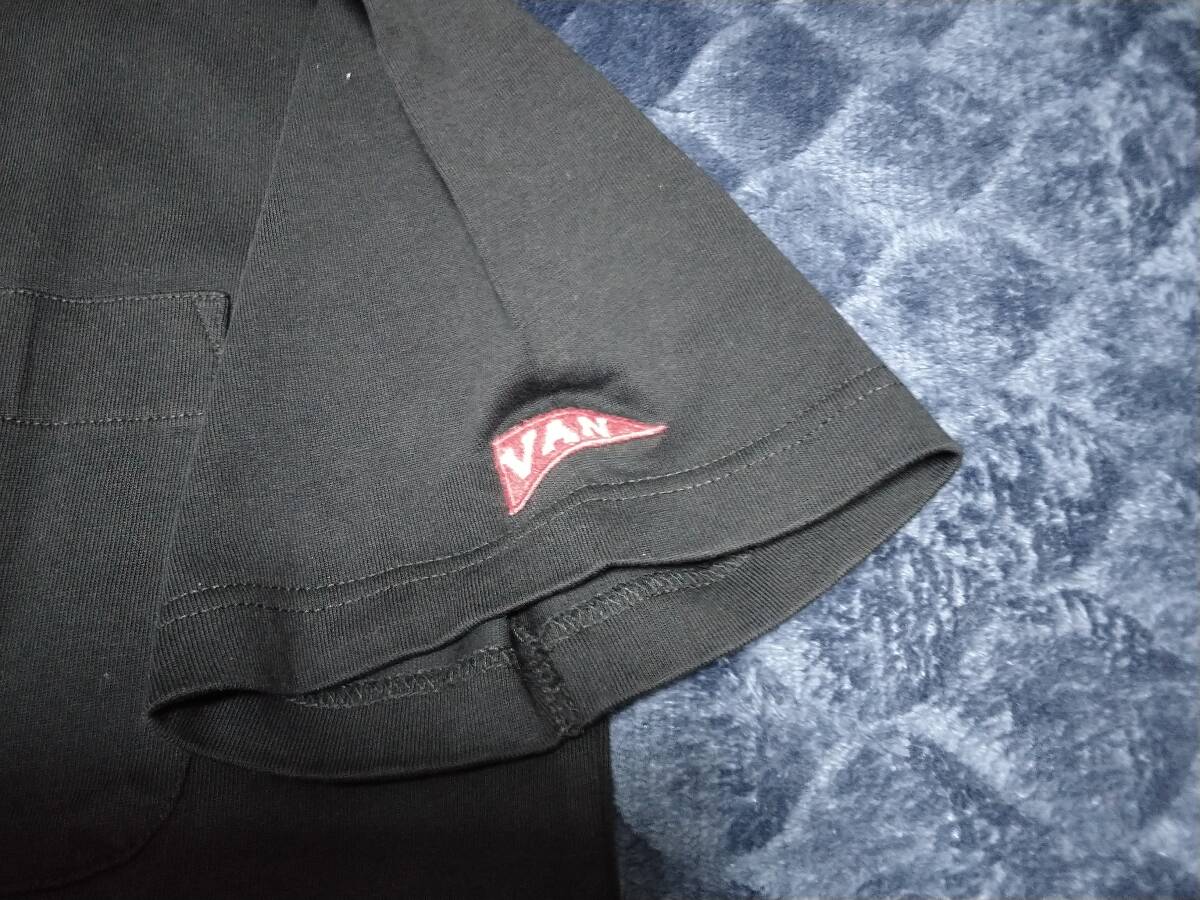 VAN JAC 　半袖4コママンガプリントTシャツ　ブラック　L　　新品未使用　アイビー トラディショナル_画像5