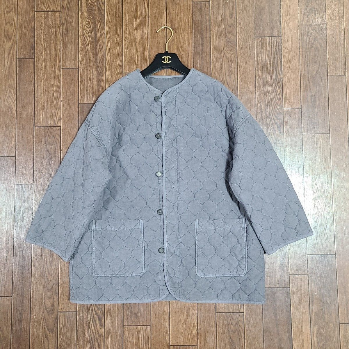 極美品 ネストローブ コットンラミー キルティング リバーシブル 極美品 ネストローブ コットンラミー キルティング リバーシブル