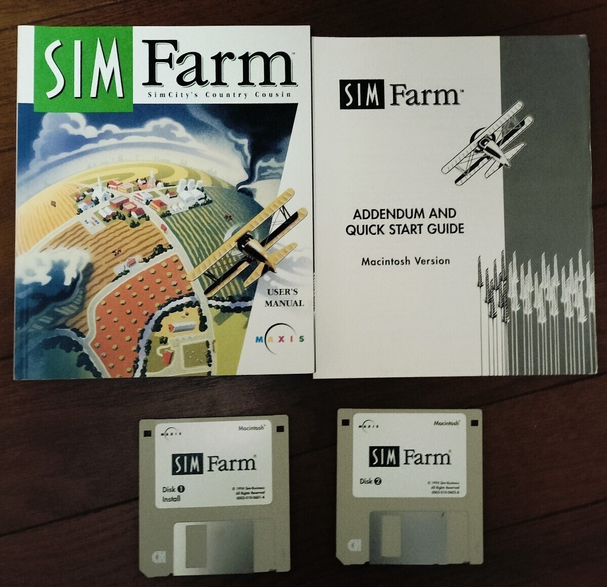 Simfarm Simcity Country Country Cousin Sim City Extra Macintosh Floppy Disc FD 2 Pers Pc Game Experience Experience