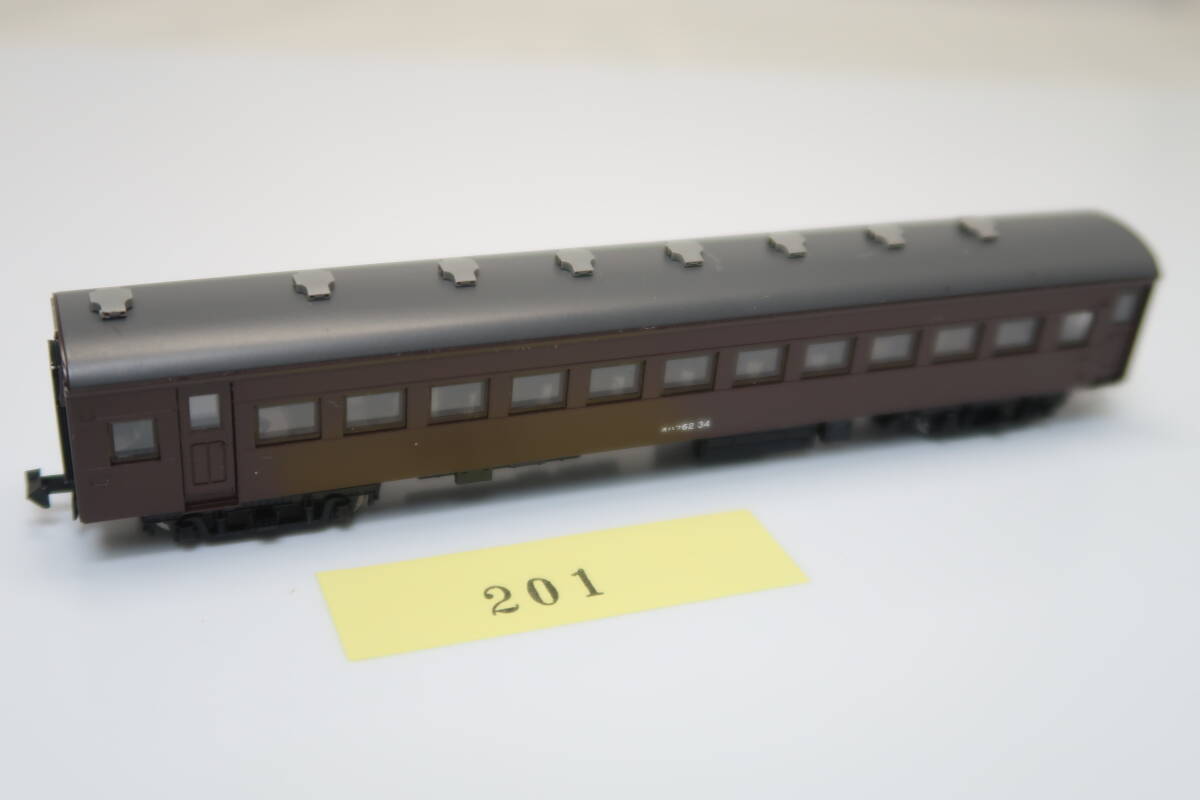 40404-201【客車】TOMIX オハフ62（テールライト点灯）【中古品】_画像1